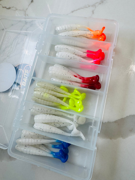 3 Inch Ribbed Fishing Bait  (6 color )