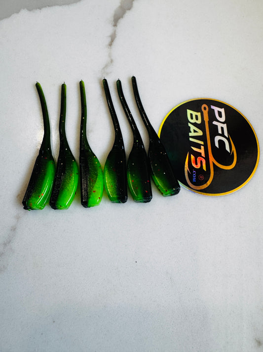 Crappie bait (black & Chartreuse)