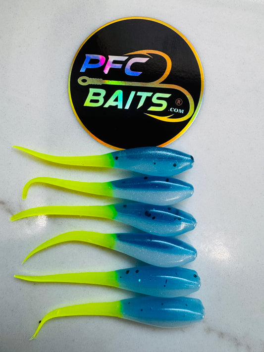 Crappie bait ( blue gray & Chartreuse)