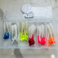 3 Inch Ribbed Fishing Bait  (6 color )