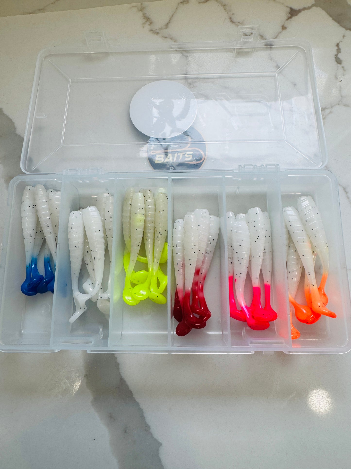 3 Inch Ribbed Fishing Bait  (6 color )