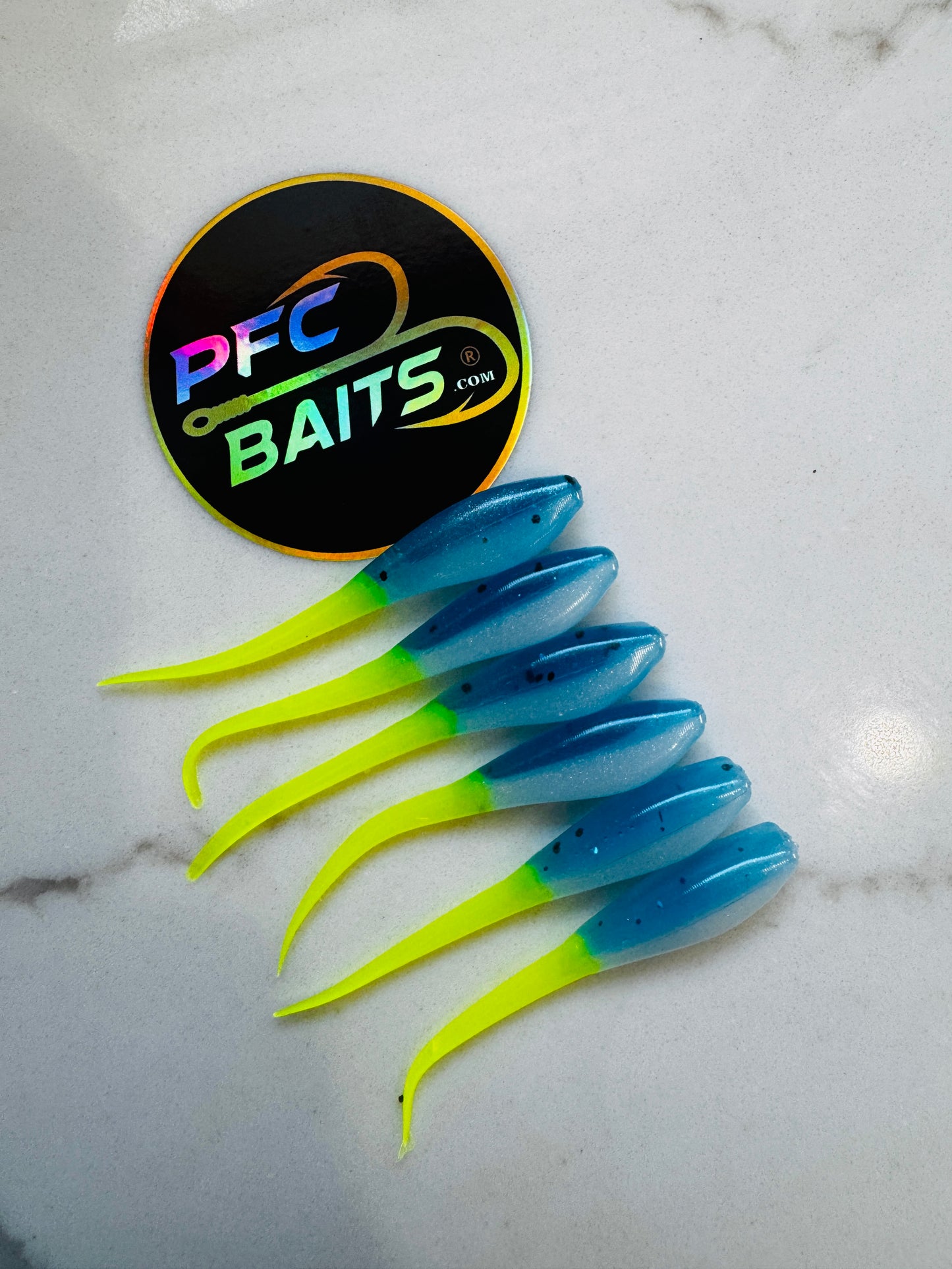 Crappie bait ( blue gray & Chartreuse)