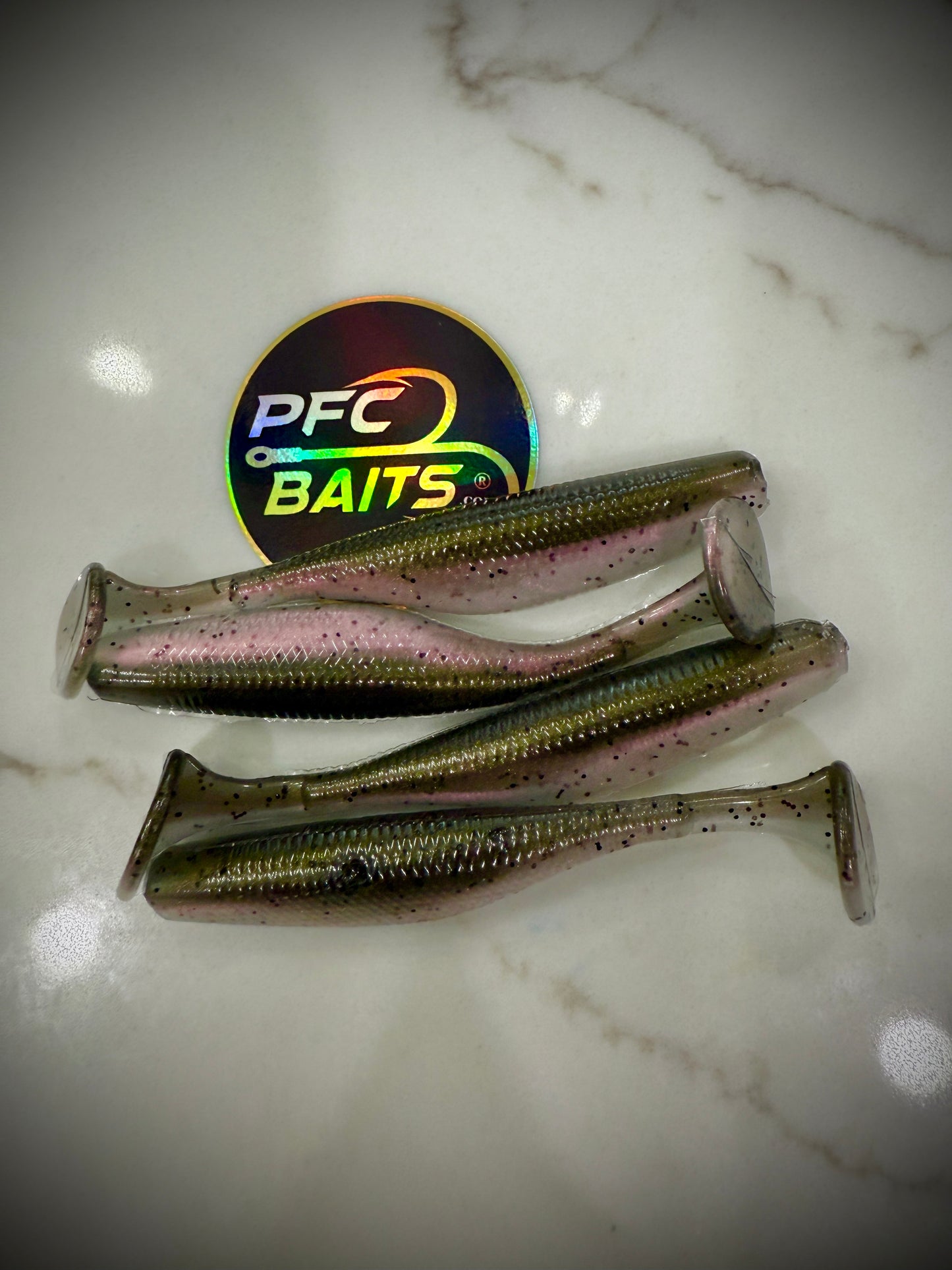3.8" RIPRAP swim baits ( baby lobina )