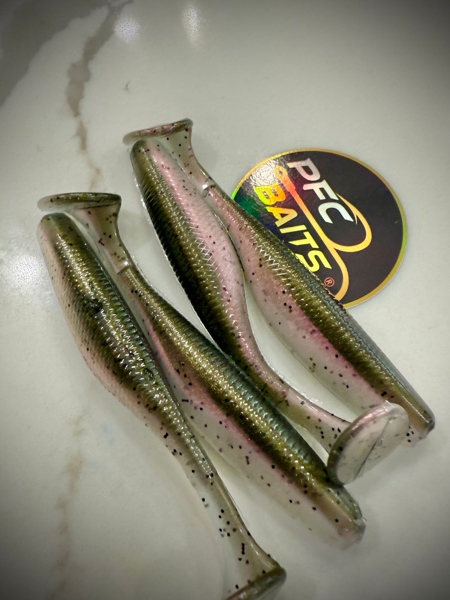3.8" RIPRAP swim baits ( baby lobina )