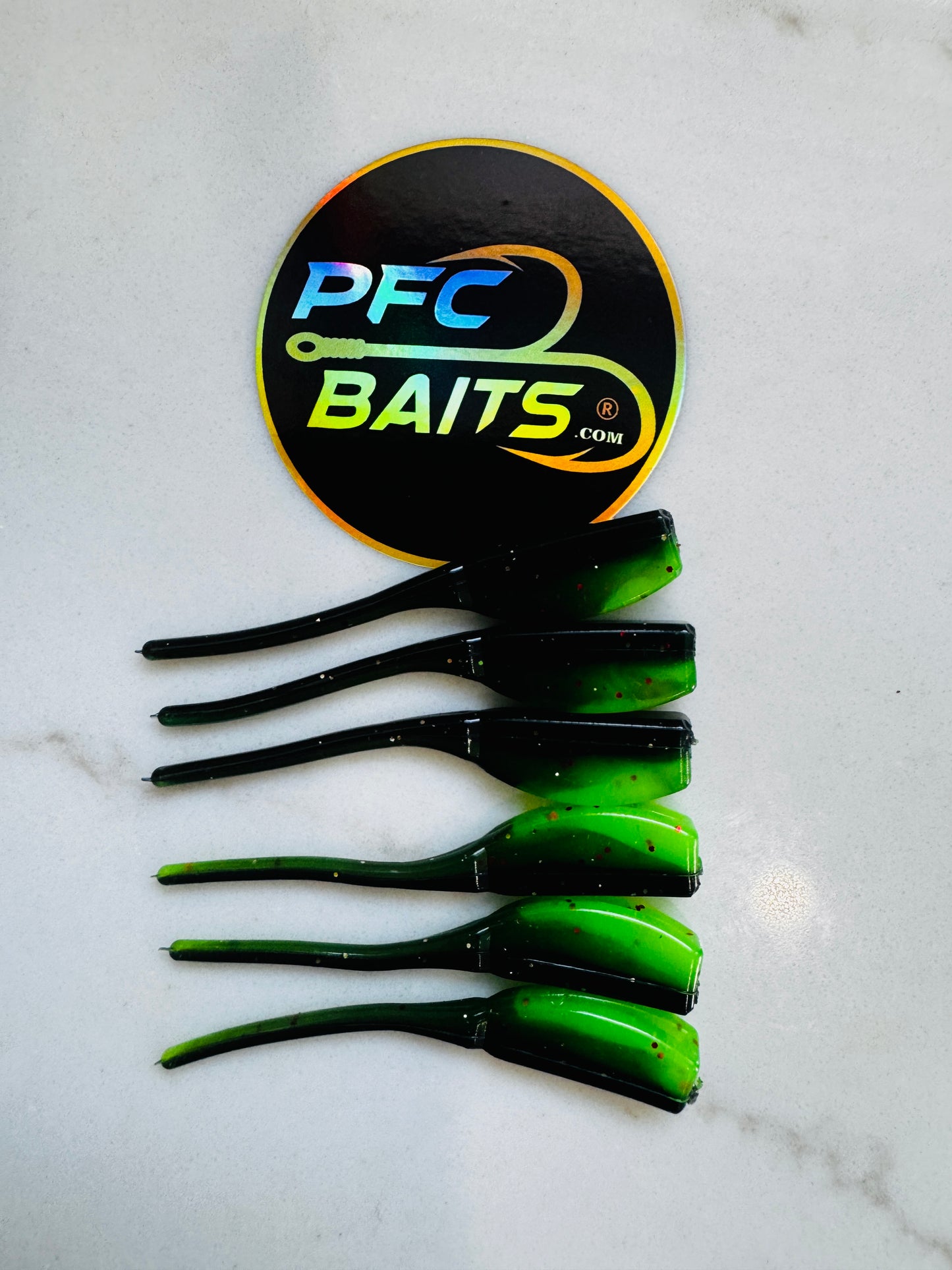 Crappie bait (black & Chartreuse)