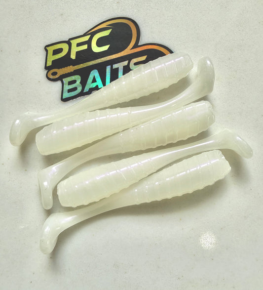 2.8 Inch Ribbed Fishing Bait (lobina pink)