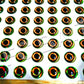 Fire Eyes Fish Eyes Fishing Lure Eyes 3D Fish Eyes